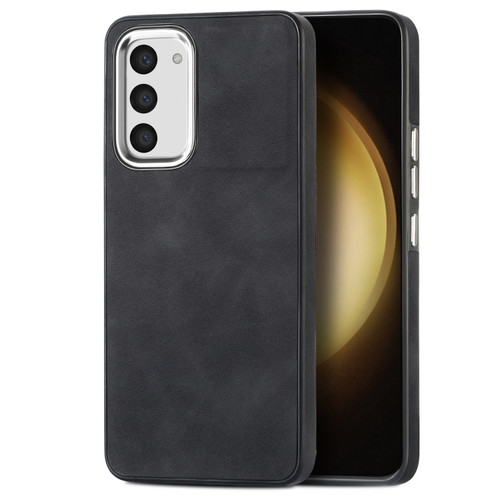 Samsung Galaxy S23 5G Skin-Feel Electroplating TPU Shockproof Phone Case - Black